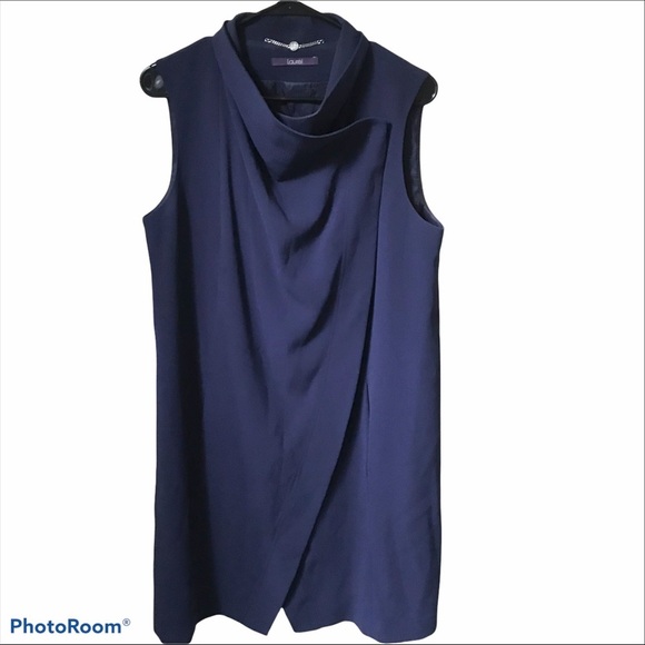 Laurél Escada Navy Blue Vest Dress, size 10 - Picture 1 of 8